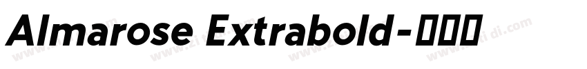 Almarose Extrabold字体转换